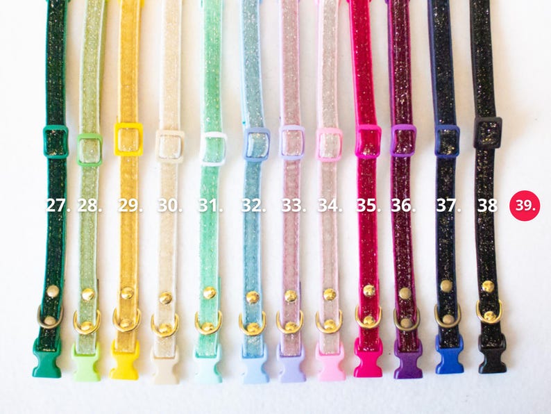 Collars for puppies and small dogs - Velvet image 3