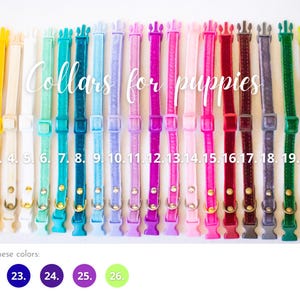 Collars for puppies and small dogs - Velvet image 2