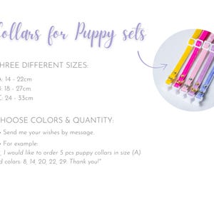 Collars for puppies and small dogs - Velvet Puppy Set Mix Colors