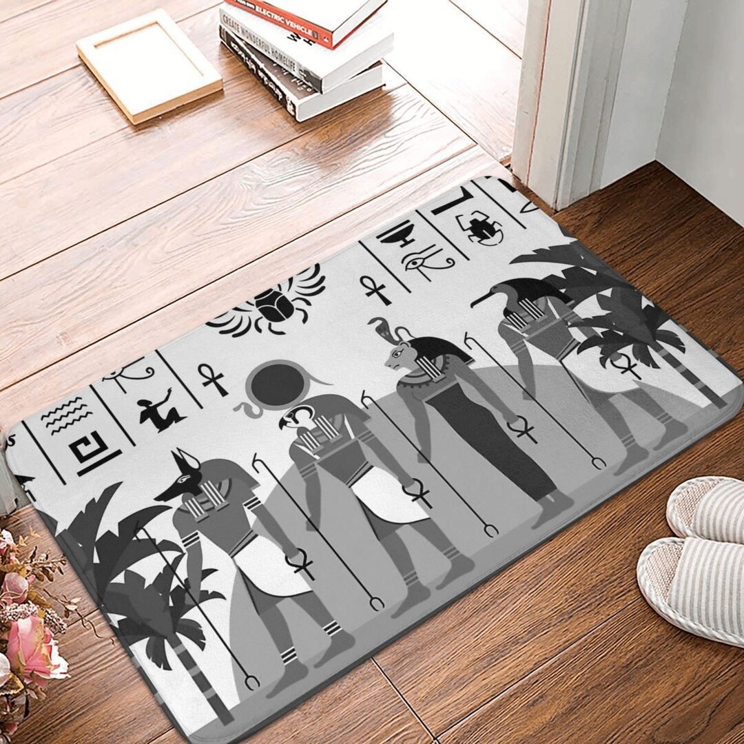 Ancient Moon Bathroom Mat Egyptian Moon Doormat Living Room Carpet ...