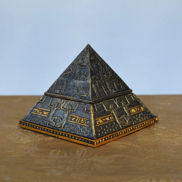 Egyptian metal pyramids pieces/set-Architectural Souvenir- Souvenir urn- Khufu ancient egypt pyramid- Tower of Egypt- Home decoration- Gift