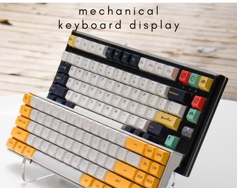 Acrylic Keyboard Stand: 2-Tier Display Shelf (160x172x133mm)