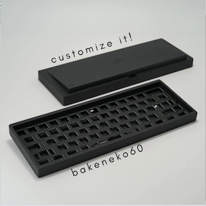 Personalizza il tuo Bakeneko60. Interruttori e stabilizzatori lubrificati Opzioni di interruttori premium tattili e lineari. Tastiera in alluminio di alta qualità al 60%.