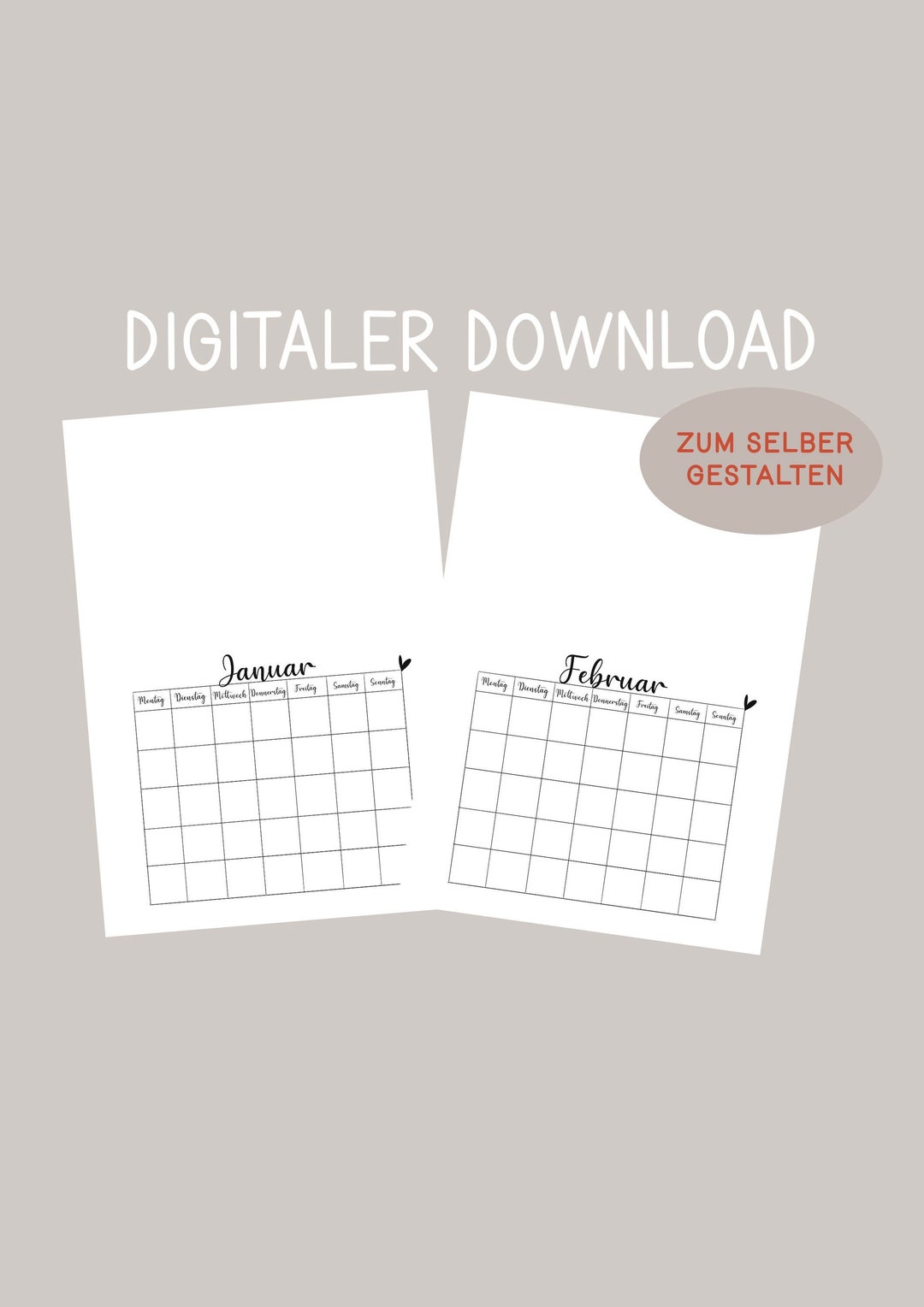 Ausmalen macht glücklich: Kostenlose Monatskalender 2025 zum Ausdrucken mit kreativen Ausmalbildern