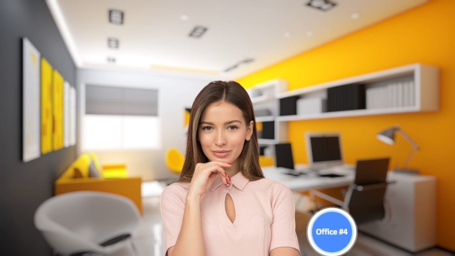 Zoom Office Background Zoom Home Office Background 4 Colorful Modern