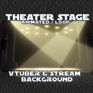 ANIMATED VTUBER BACKGROUND | Dark Theater Stage (loop, 1080p, stream overlay)