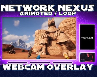 ANIMATED STREAM OVERLAY | Nexus Network (loop, 1080p, stream overlay, webm)