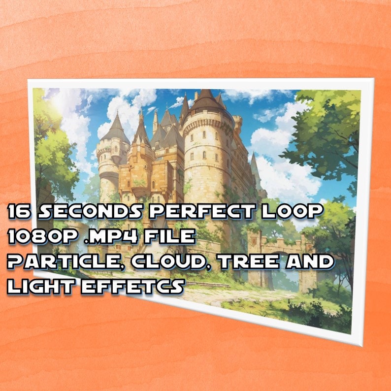 ANIMATED VTUBER BACKGROUND | Brick Castle (loop, 1080p, Stream Overlay ...