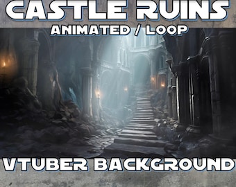 ANIMATED STREAM BACKGROUND | Castle Ruins (loop, 1080p, stream overlay)