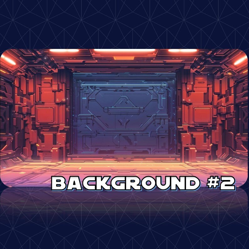 ANIMATED VTUBER BACKGROUND | Futuristic Walls (loop, 1080p, Stream ...