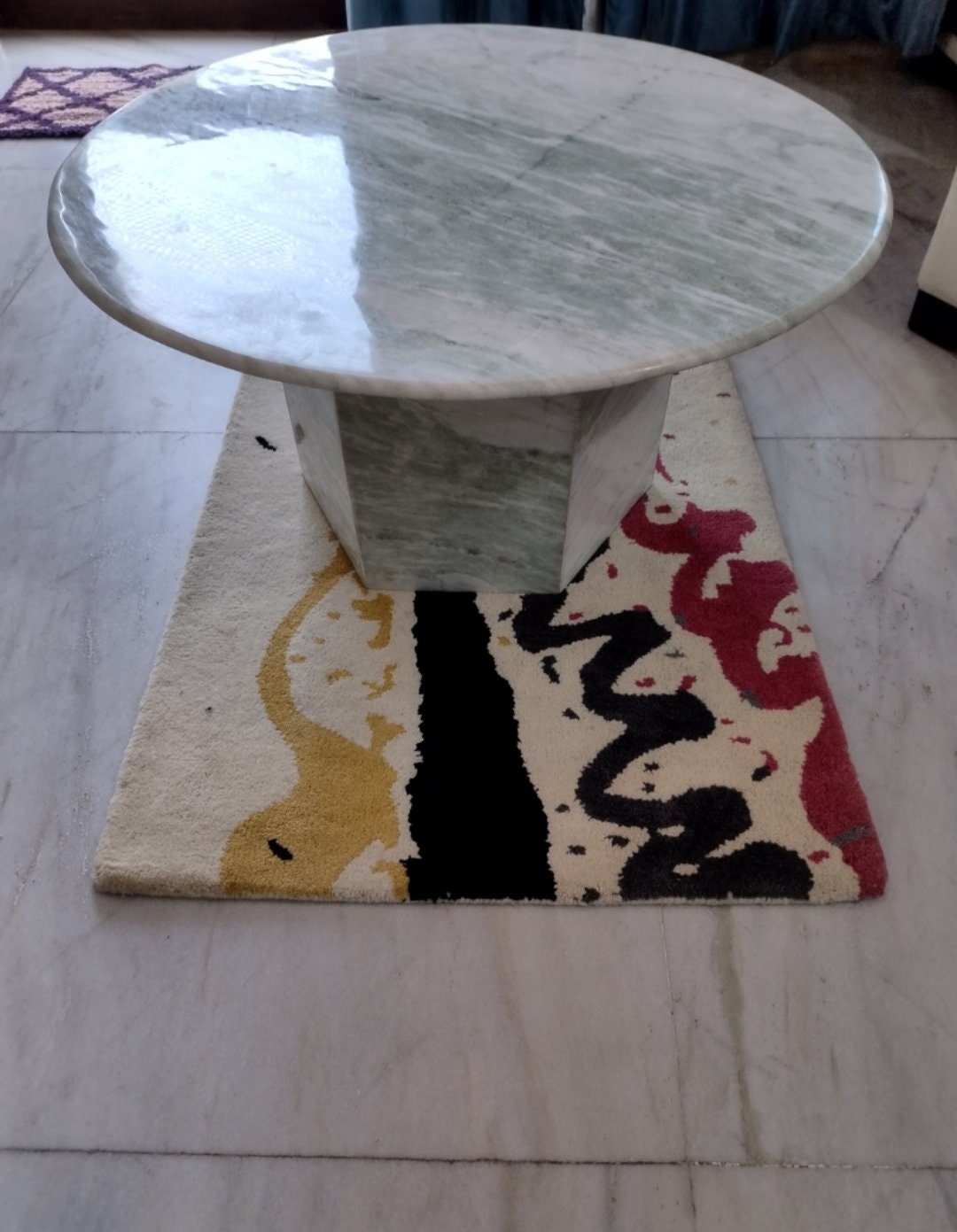 Green Onyx Marble Coffee Table Side Table marble Living Room Etsy