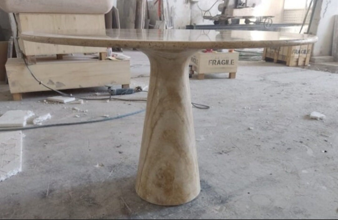 Travertine Coffee Table Travertine End Table Travertine Side Etsy