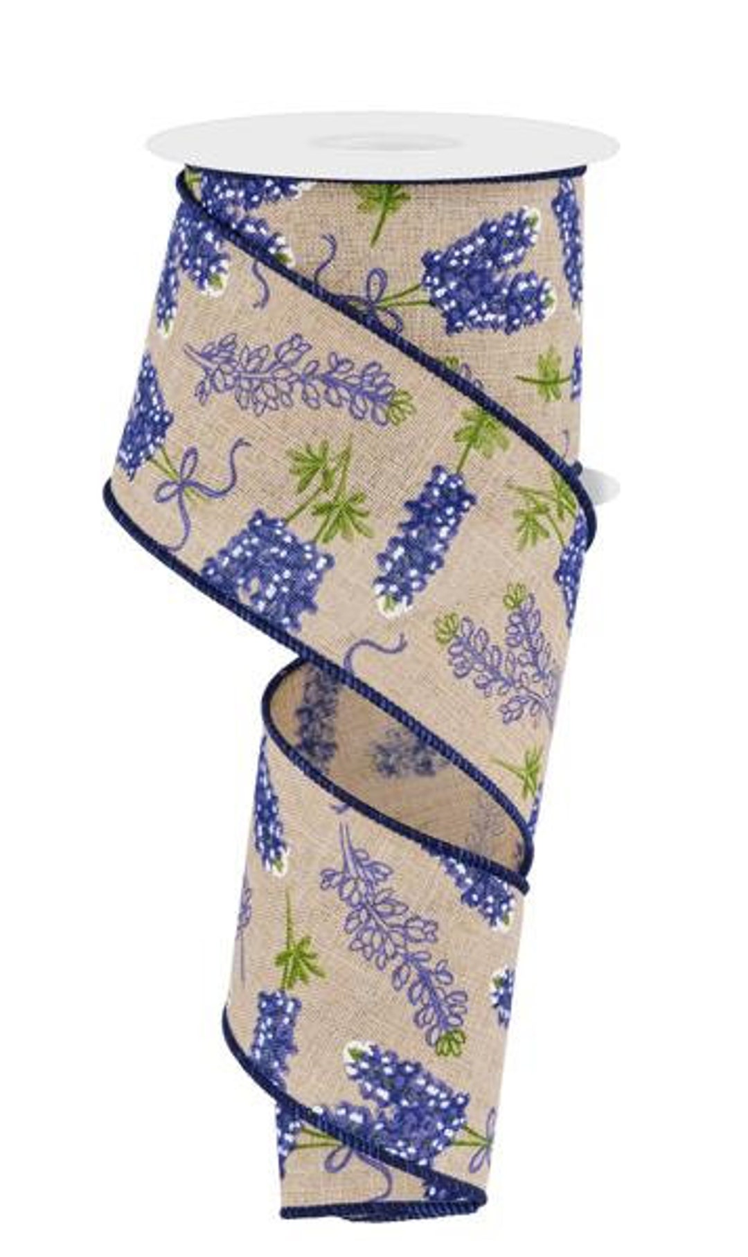 Patterned Blue Ribbon 2.5