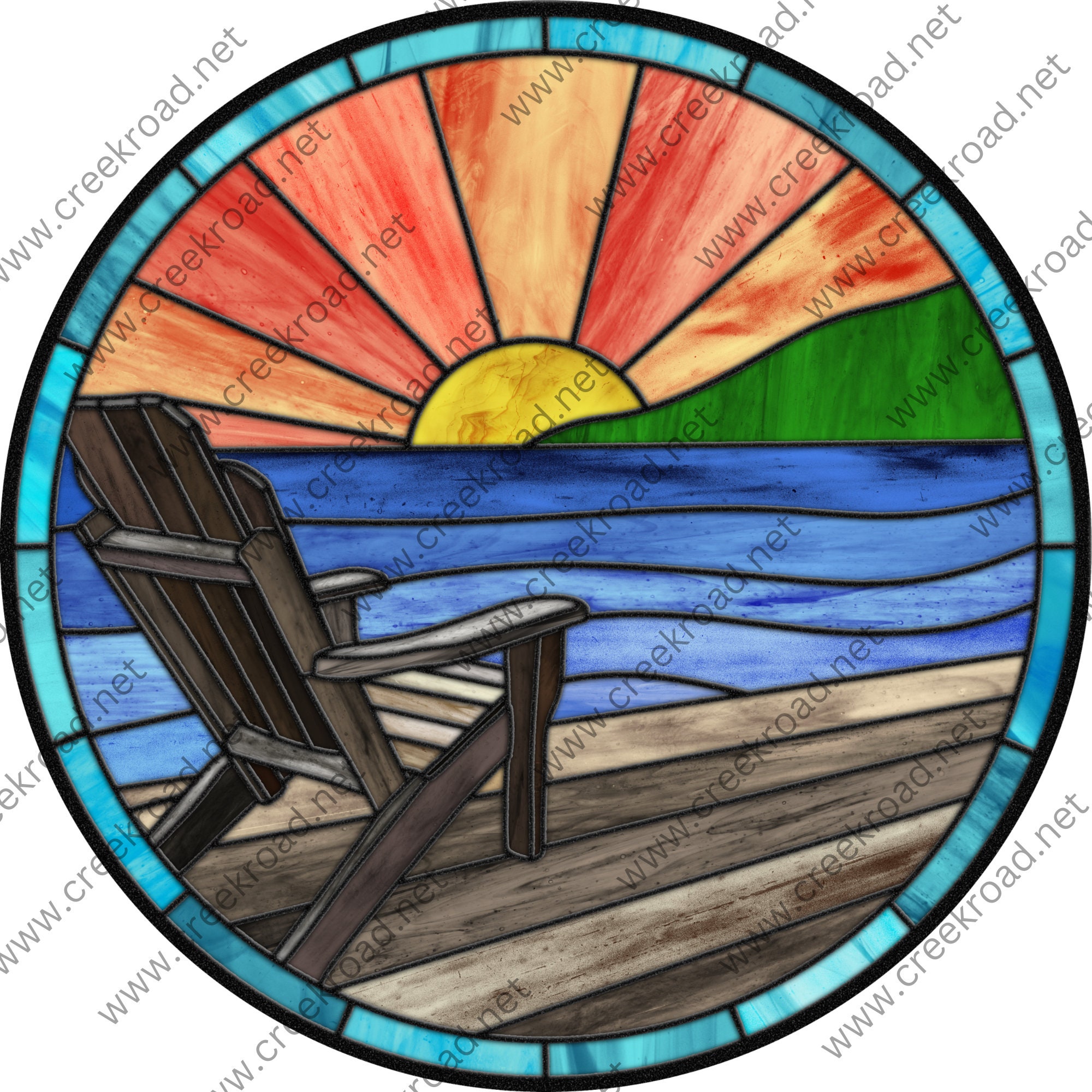 Stained glass chair outlet