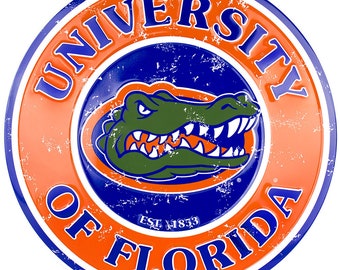 12" Diameter University of Florida Gators Officially Licensed Collegiate Sign-Sports-College