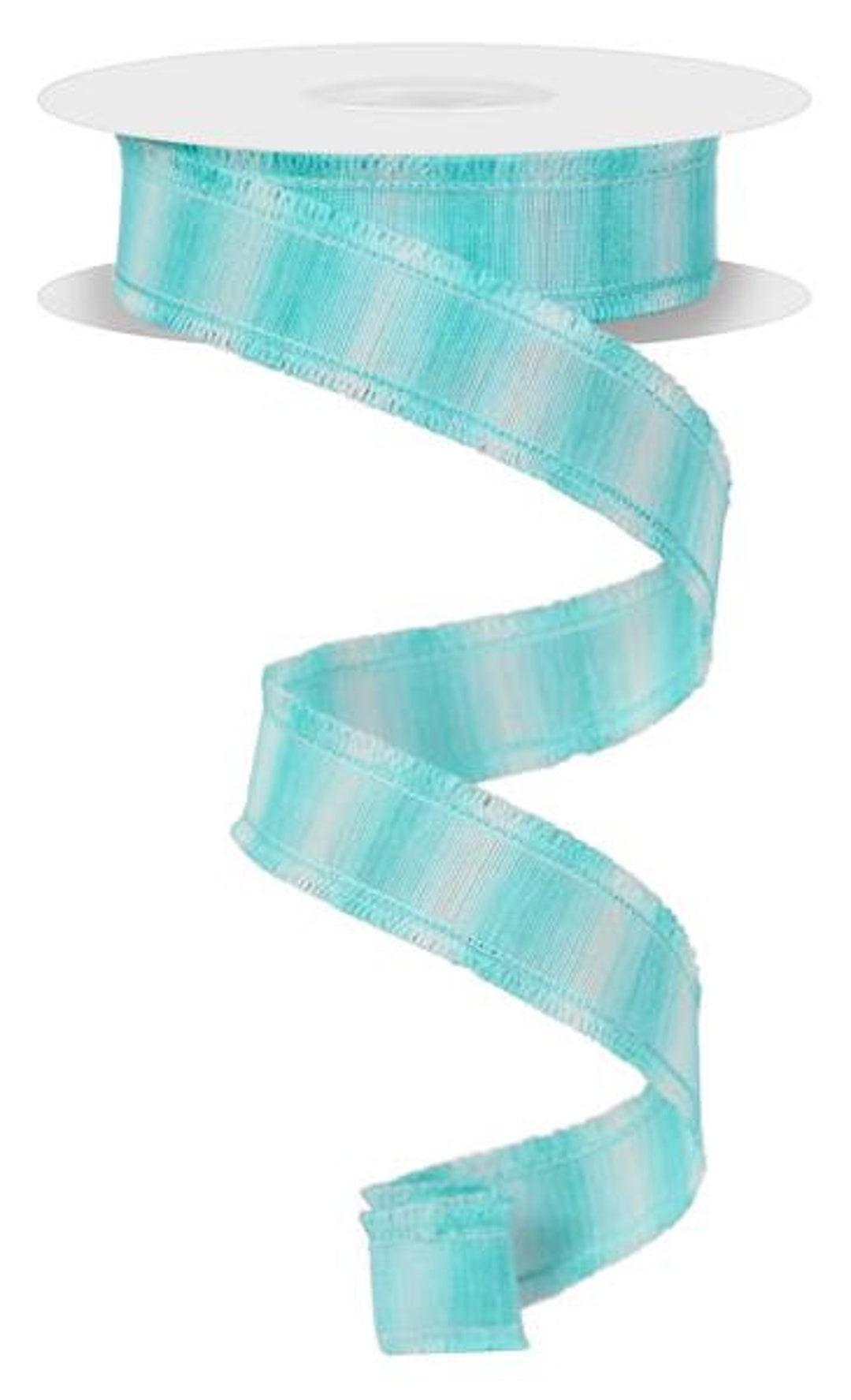 Turquoise Ribbed Ribbon 7/8