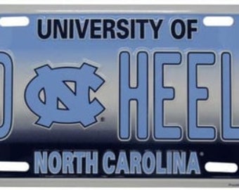 Go Heels University of North Carolina Tar Heels License Plate Officially Licensed 12"x 6" -Sports-NCAA-Collegiate
