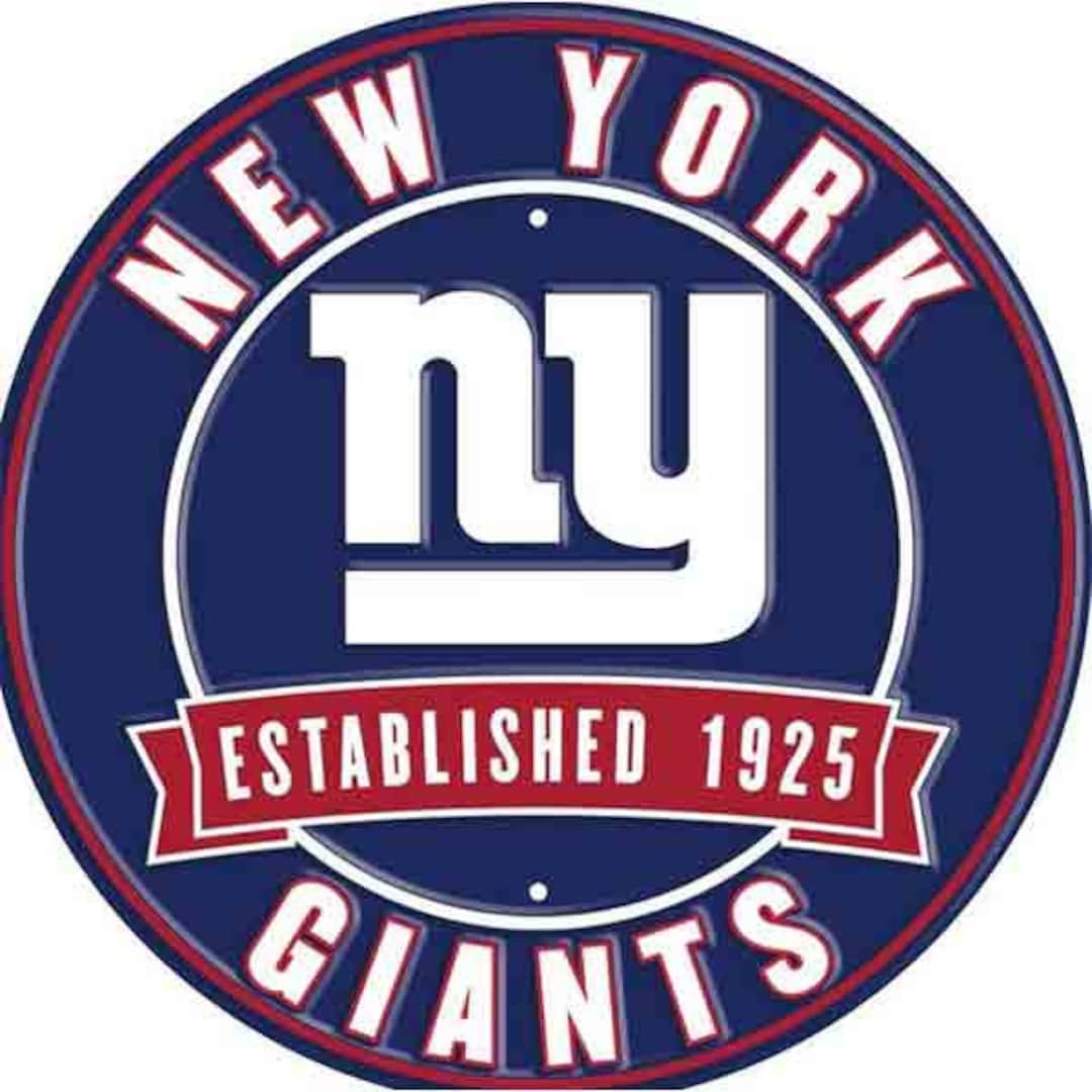 12 Diameter New York Giants Officially Licensed Pro Football Sign