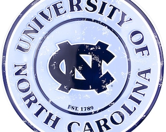 12" Diameter University of North Carolina Tar Heels Officially Licensed Collegiate Sign-Sports-College