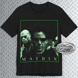 Matrix Shirt, Cyberpunk tee, Y2k Graphic shirt, 2000s fashion, late 90s film, Action Film Shirt