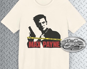 Max P. T-Shirt, Ps2 Classic T-Shirt, Gaming Tee, Action Videogame, Dark Gritty Gaming, Shootem Up Game