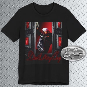 DevMC T-Shirt, Retro Gaming Shirt, Videogame Tee, Dante TShirt, Action Horror T Shirt Unisex 100% Cotton