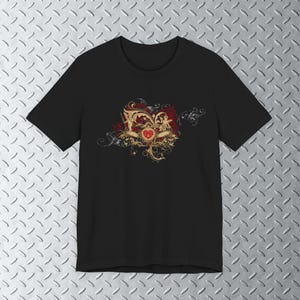 Y2k Affliction Style Graphic T-Shirt, Cherub Frutiger Metro, 2000s Aesthetic, Gothic Streetwear
