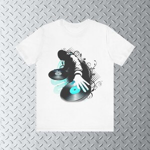 Frutiger Metro T-Shirt DJ, Y2k Graphic Art Shirt, 2000s Aesthetic, Threshold Art Tee, Frutiger Aero Shirt, Y2k Tee image 3