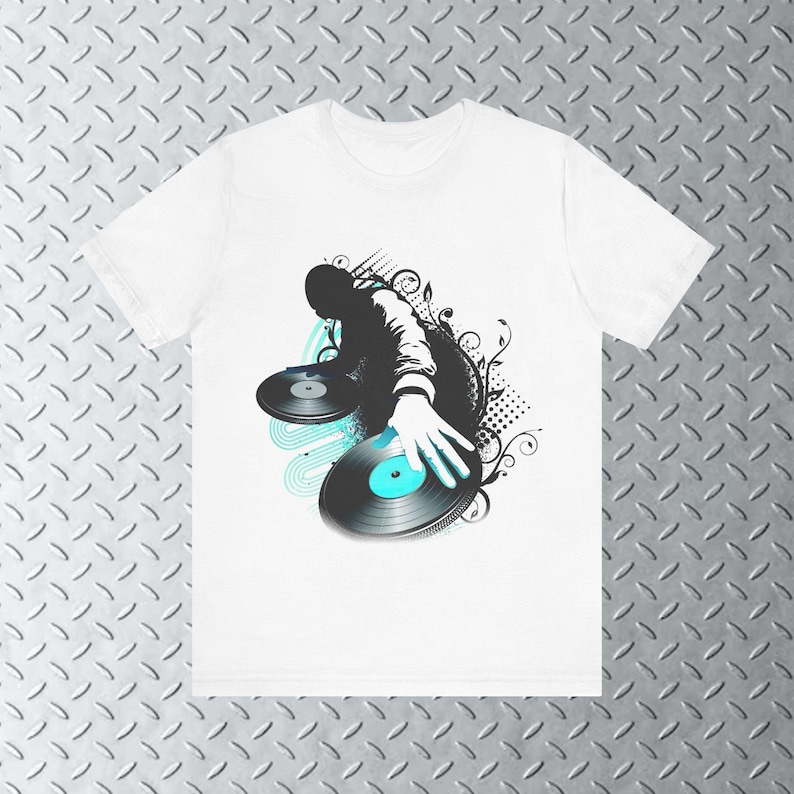 Frutiger Metro T-Shirt DJ, Y2k Graphic Art Shirt, 2000s Aesthetic, Threshold Art Tee, Frutiger Aero Shirt, Y2k Tee image 3