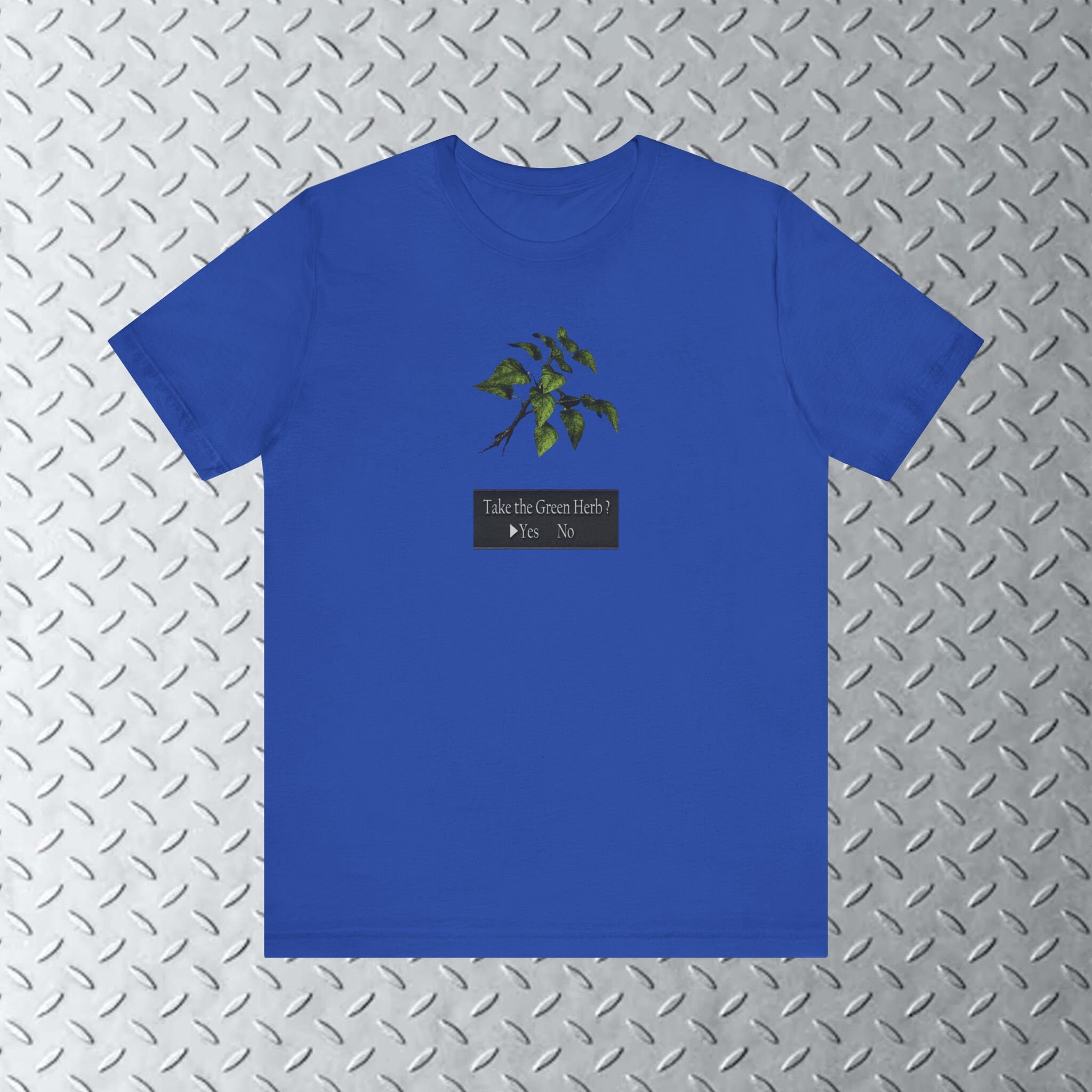 Green Herb Shirt ,re4 Vintage Ps2 , Funny Meme, Gaming Meme, Green