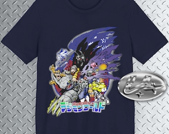 Digi World, camiseta clásica de PS1, camiseta de juego de rol, camiseta de videojuegos