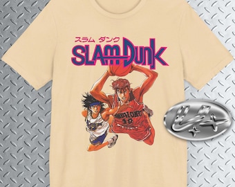 S. Dunk Anime Vintage T-shirt, Anime-t-shirt, Sport Anime-tröja Unisex 100 % bomull