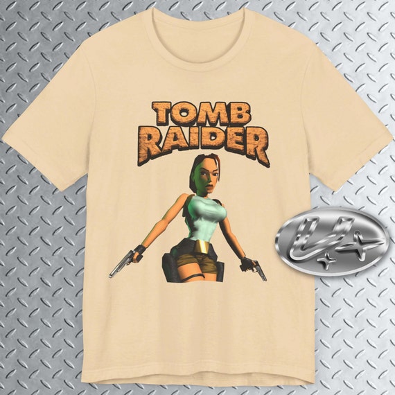 Tomb Raid. T-shirt, Lara Croft Shirt, Playstation Tee Tomb Raid. T-shirt, Lara Croft Shirt, Playstation Tee