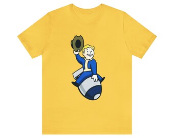 Fallout bomb drop, RPG Game, Post Apocalyptic Game, Gaming Tee, Videogame Shirt, Retro Game Tee