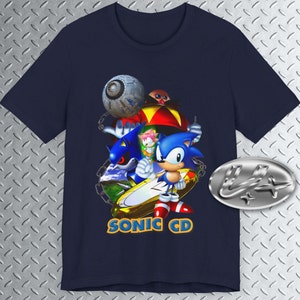 S. CD SEGA T-Shirt, Videogame Tee, Gaming Shirt, Hedgehog, Action Adventure Game