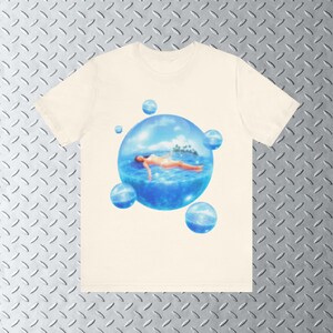 Frutiger Aero Paradise T-Shirt, Y2k Tee, 2000s Fashion, Frutiger Aero Shirt, Y2k Graphic image 5