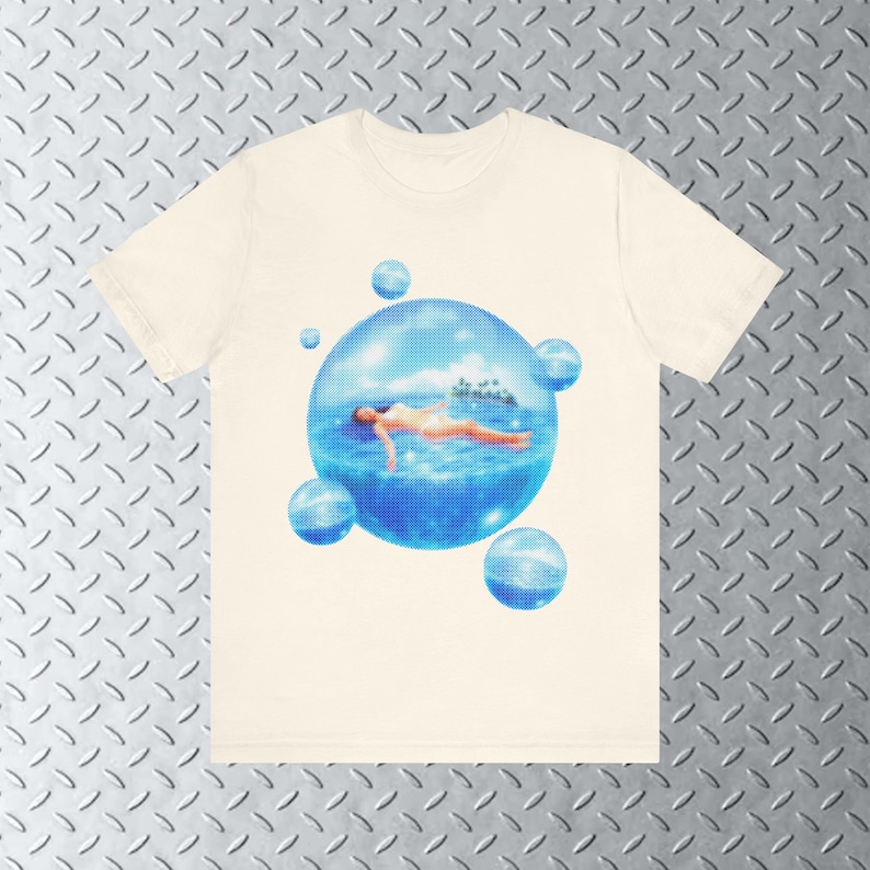 Frutiger Aero Paradise T-Shirt, Y2k Tee, 2000s Fashion, Frutiger Aero Shirt, Y2k Graphic image 5