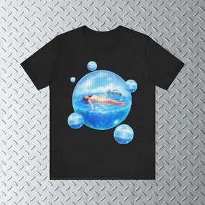 Frutiger Aero Paradise T-Shirt, Y2k Tee, 2000s Fashion, Frutiger Aero Shirt, Y2k Graphic image 4