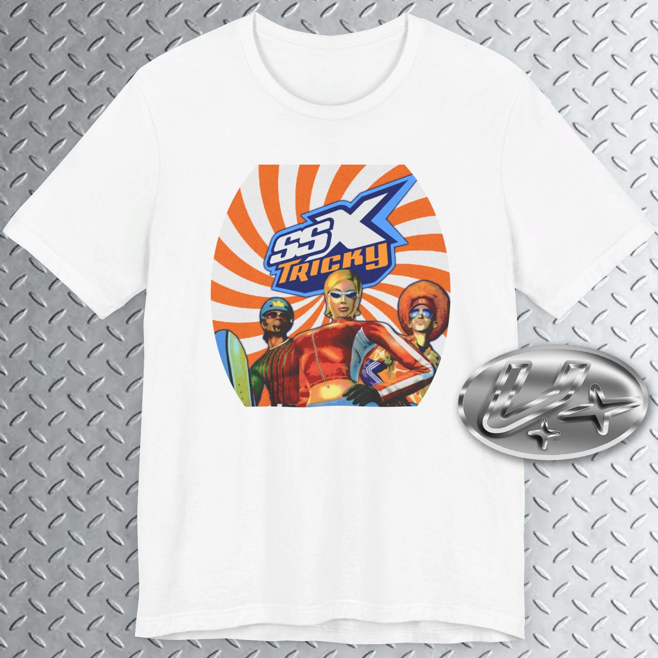 【関税込み】D SQUARED2 Hardcore print shiny jersey t-shirt Y2k Jersey Shirts for Women Streetwear Mesh Jersey Top 89