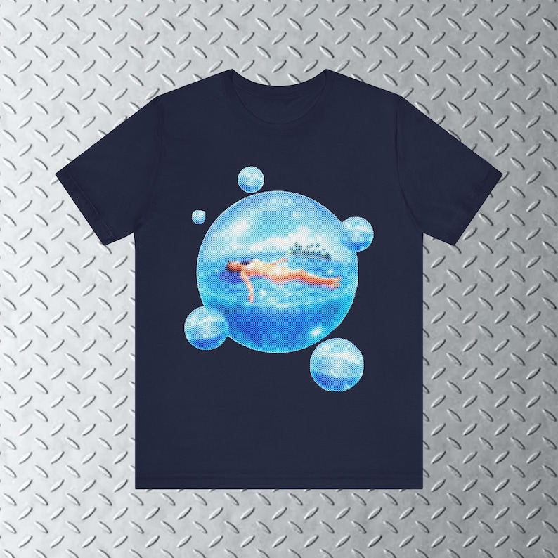 Frutiger Aero Paradise T-Shirt, Y2k Tee, 2000s Fashion, Frutiger Aero Shirt, Y2k Graphic image 9