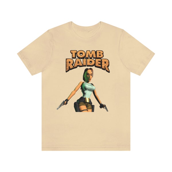 Tomb Raid. T-Shirt, Lara Croft Shirt, Playstation Tee, Videogame Unisex 100% Cotton