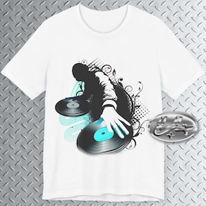 Frutiger Metro T-Shirt DJ, Y2k Graphic Art Shirt, 2000s Aesthetic, Threshold Art Tee, Frutiger Aero Shirt, Y2k Tee