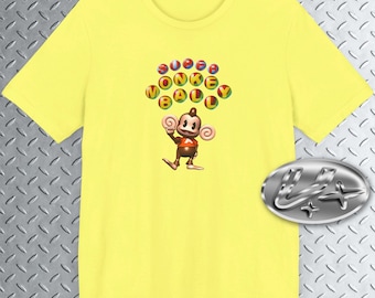 Super Monkey B. T-Shirt, Vintage Gaming Retro Videogame, Japanese Game