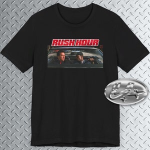 Koszulka Rush H., koszulka z filmu, film o sztukach walki Jackie C., klasyka lat 90., film Y2K, film retro, film akcji