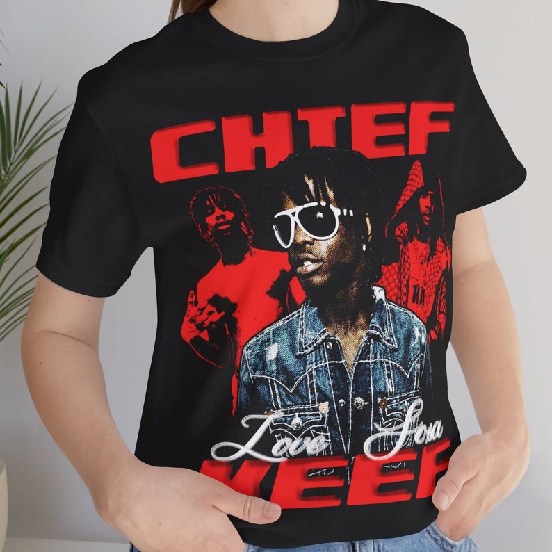 Chief Keef Bootleg Shirt, Vintage Rap Tee, Drill Rapper, Rap t shirt, Trap shirt, Brutalism Graphic Shirt image 2