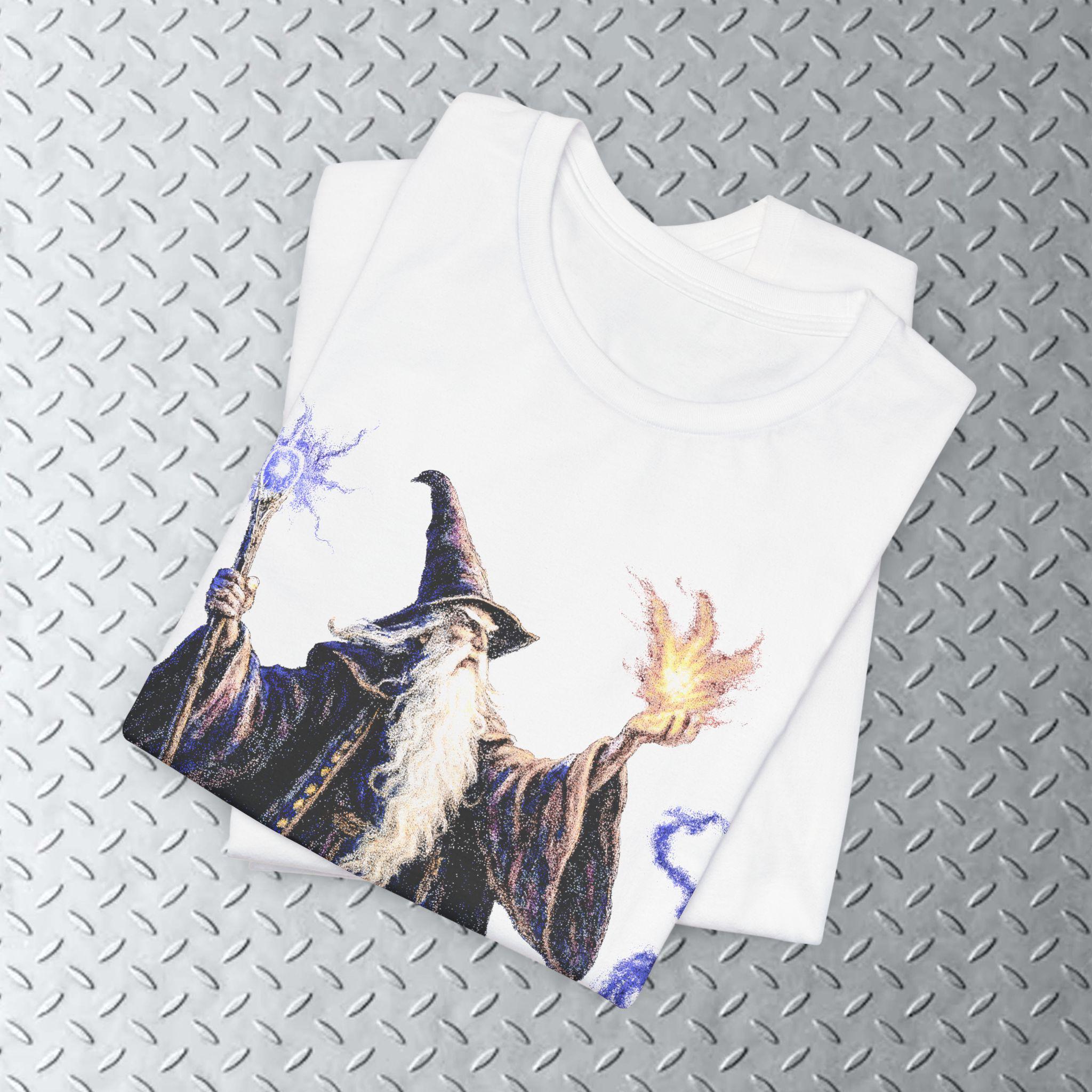Vintage Wizard Graphic T-shirt, 90s Graphic Shirt, Dark Fantasy 