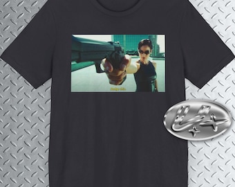 Dodge This, Matrix Vintage T-Shirt, Trinity, Movie Tee, Neo, Film Tee, Cinema Shirt