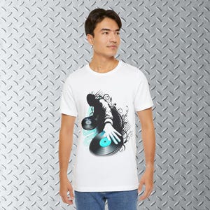 Frutiger Metro T-Shirt DJ, Y2k Graphic Art Shirt, 2000s Aesthetic, Threshold Art Tee, Frutiger Aero Shirt, Y2k Tee image 7
