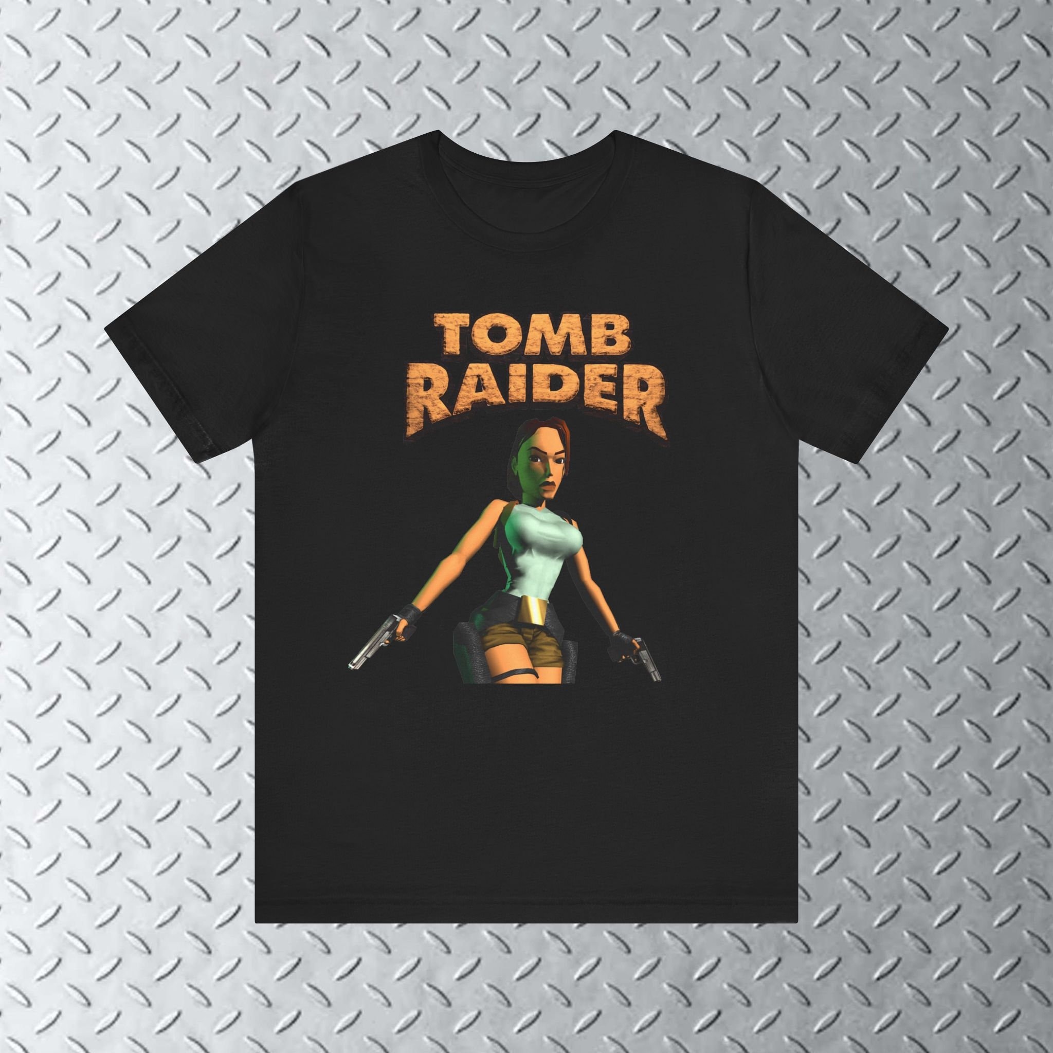 Tomb Raid. T-shirt, Lara Croft Shirt, Playstation Tee Tomb Raid. T-shirt, Lara Croft Shirt, Playstation Tee