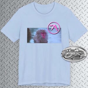 Schnee Affe T-Shirt, 2000er Jahre Band T-Shirt, IDM Shirt Unisex aus 100% Baumwolle